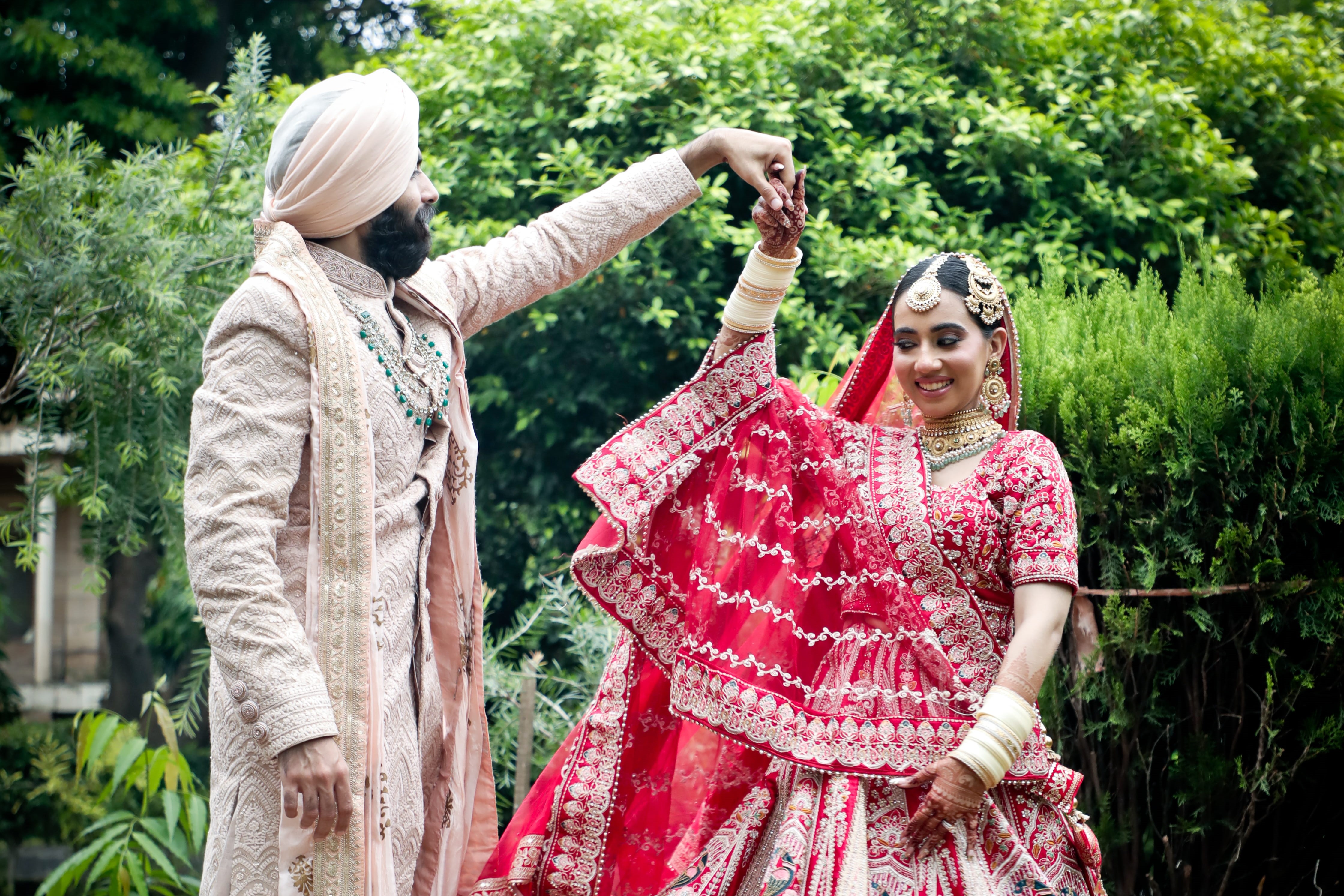 Beautiful couple at wedding ceremony